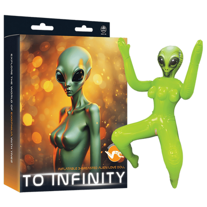 Inflatable 3-Breasted Alien Love Doll -