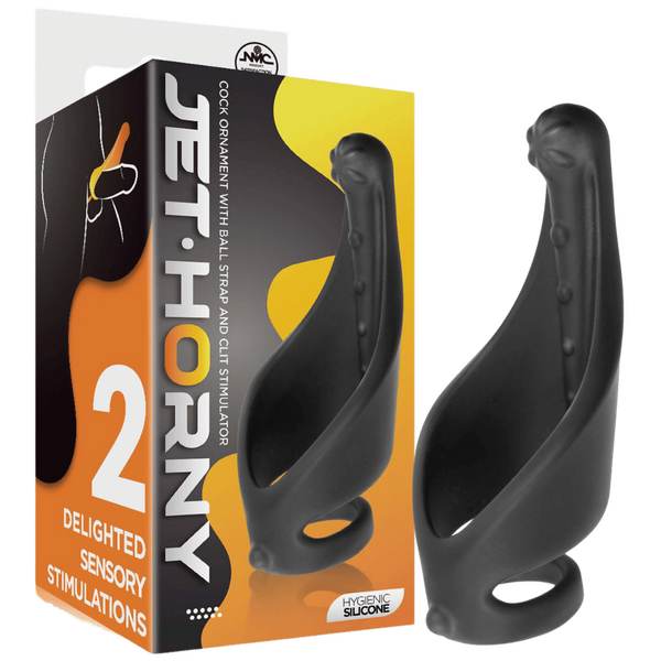 Cock Ring with Ball Strap and Clit Stimulator