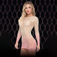 LAPDANCE Pink Dusk Long Sleeve Mini Dress
