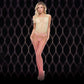 LAPDANCE Pink Mirage Suspender Bodystocking