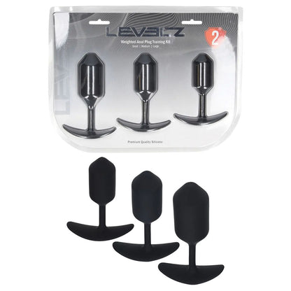 LEVELZ Silicone Weighted Anal Plug Training Set