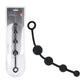 LEVELZ Curved Silicone Anal Beads - Black
