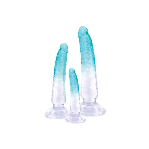 Parti Sapphire 3 in 1 Kit - Transparent Purple Dildo