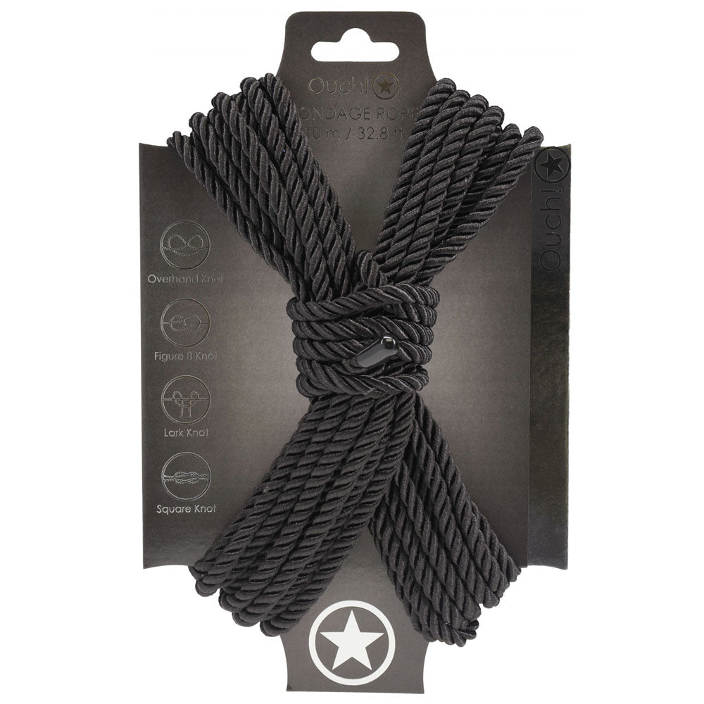 OUCH! Bondage Rope - 10 M - Black