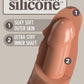 King Cock Elite 8'' Dual Density Cock Flesh Realistic Dildo Suction Cup Sex Toy