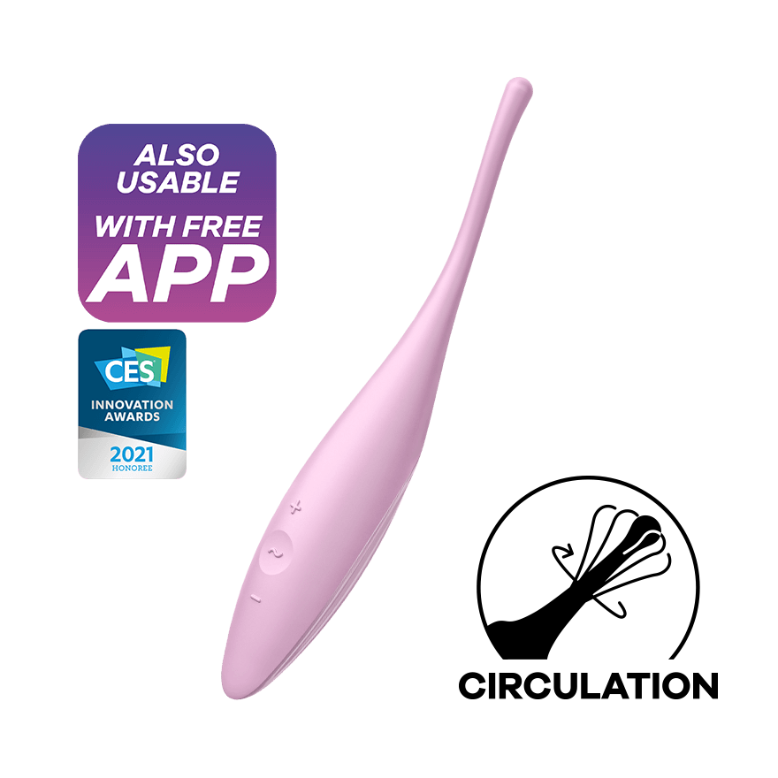 Satisfyer Twirling Joy Clitoral Stimulator App Control Tip Vibrator USB Sex Toy