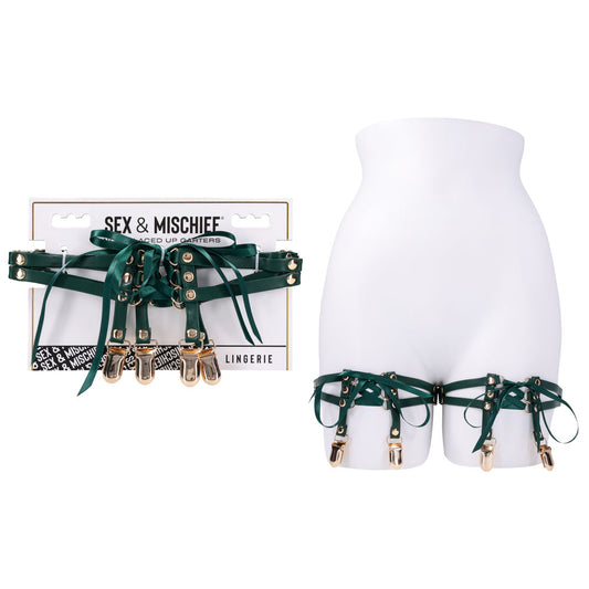 Sex & Mischief Indica Laced Up Garters