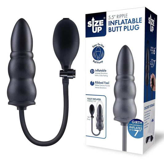 Size Up 5.5 Inch Ripple Inflatable Butt Plug