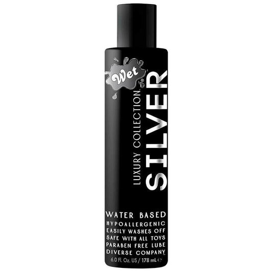 Wet Silver Water Based Hypoallergenic Lube 178ml Personal Lubricant