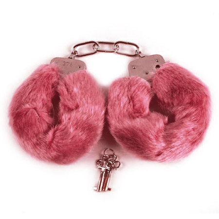 Baile Fluffy Handcuffs Burgundy