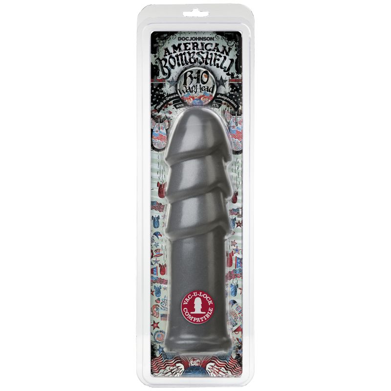 B-10 Warhead 10in Anal Dildo Gun Metal