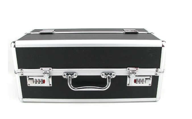 BMS Lockable KEYLESS Vibrator Case Sex Toy Storage Trunk Chest Large Black