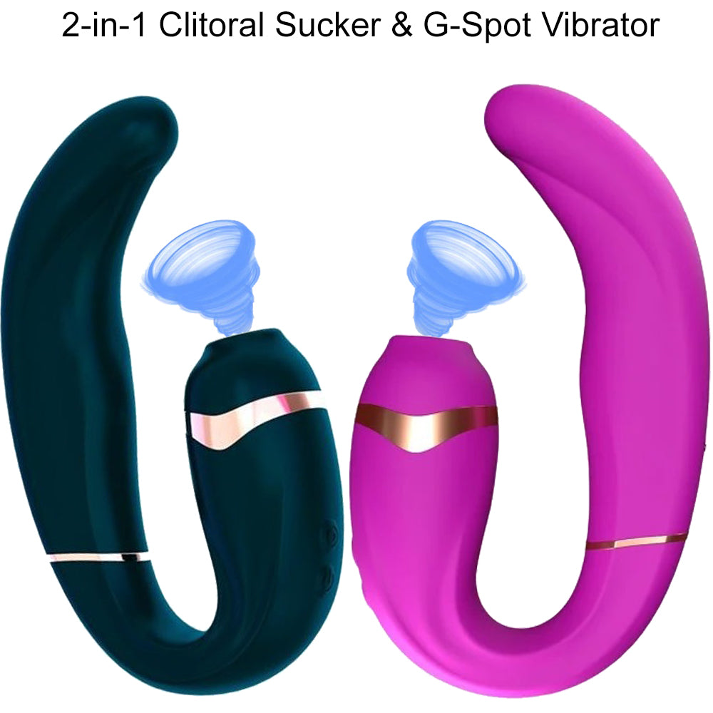 Adrien Lastic MY-G Double Ended Clitoral Sucker + Vibrator Dildo Sex Stimulator