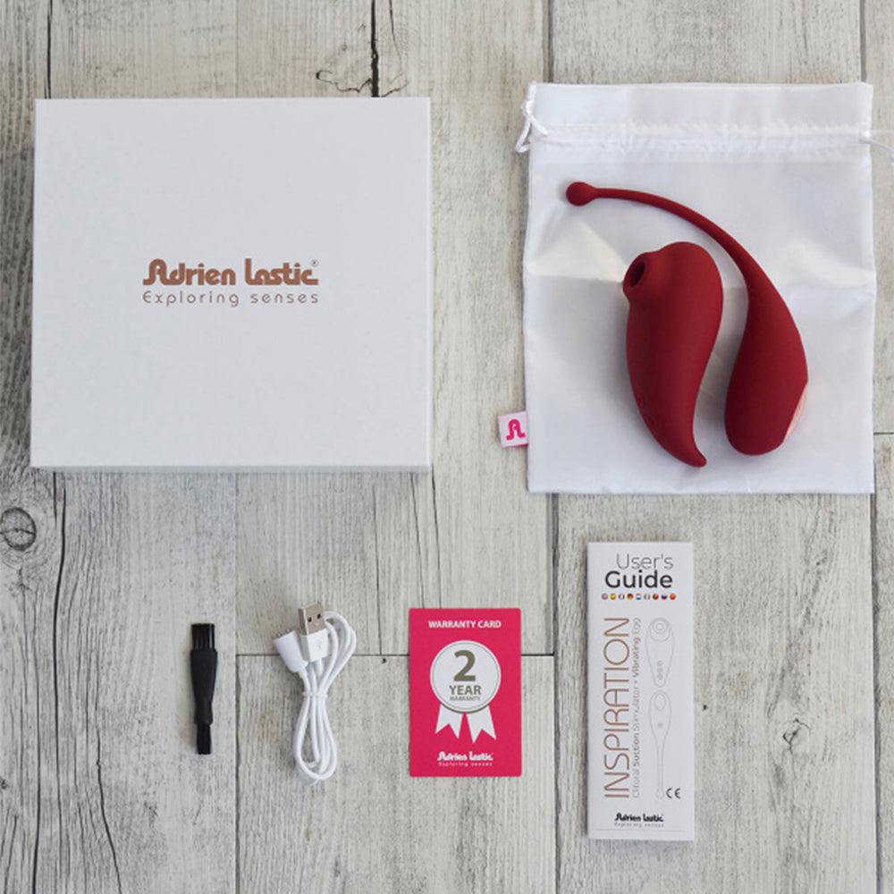 Adrien Lastic Inspiration Clitoral Stimulator +Vibrating Egg APP Control Sex Toy