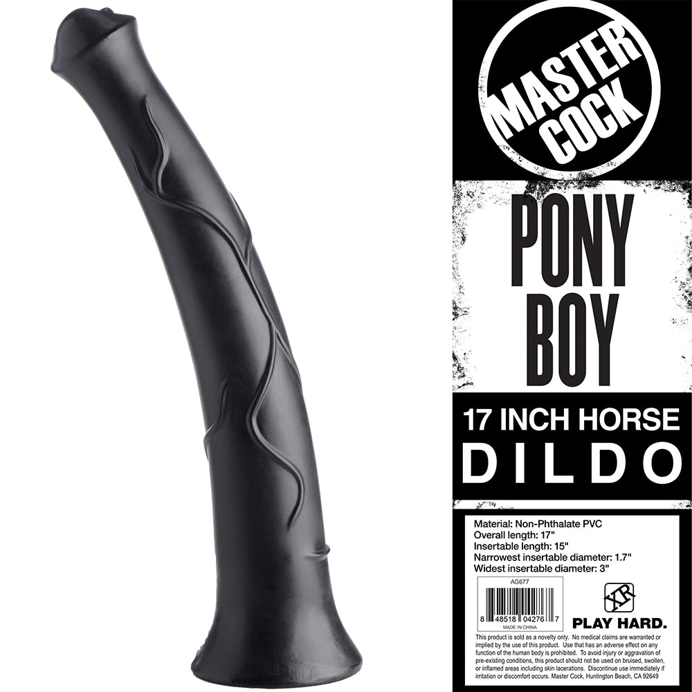 Master Cock Pony Boy 17" Huge Dildo Veined Dong XXXL 43cm Giant Sex Toy