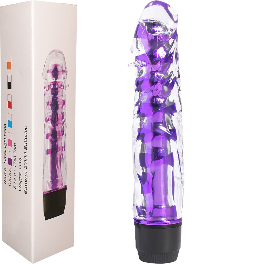 Bebuzzed Jelly 7" G Spot Vibrator Purple