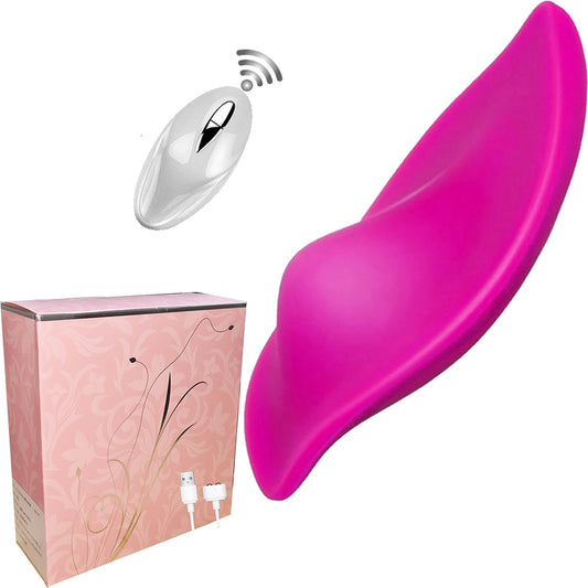 Poppy Wearable Panty Vibrator Clitoral Stimulator USB Pink