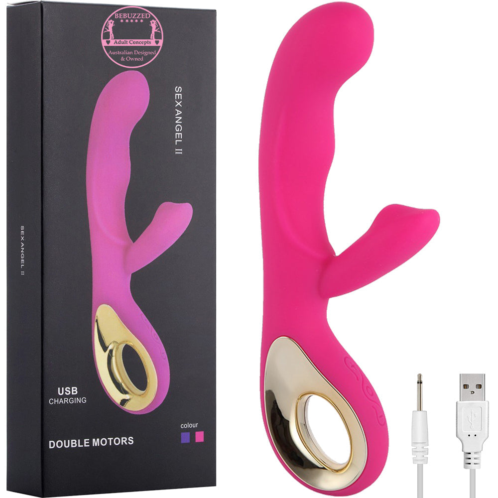 BeBuZZed Sex Angel Rechargeable Rabbit Vibrator Pink