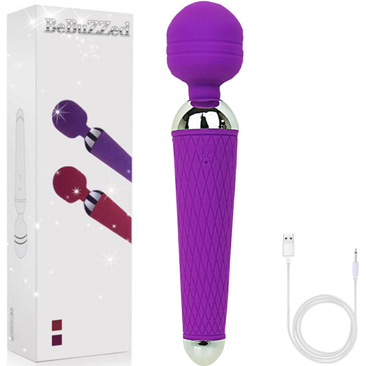 BeBuZZed Wafer Wand USB Rechargeable Vibrator Light Purple