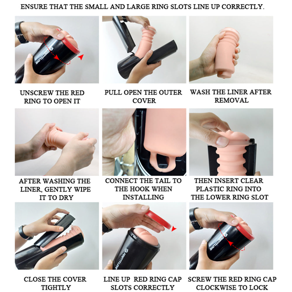 Ozzy AUTO THRUSTING Male Masturbator TALKING Pocket Pussy Men Sex Toy