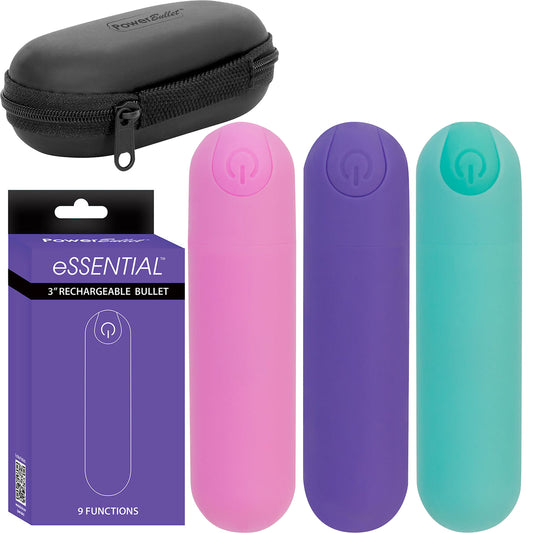 NEW BMS Essential Power Bullet Vibrator USB Rechargeable Powerful Finger Sex Toy