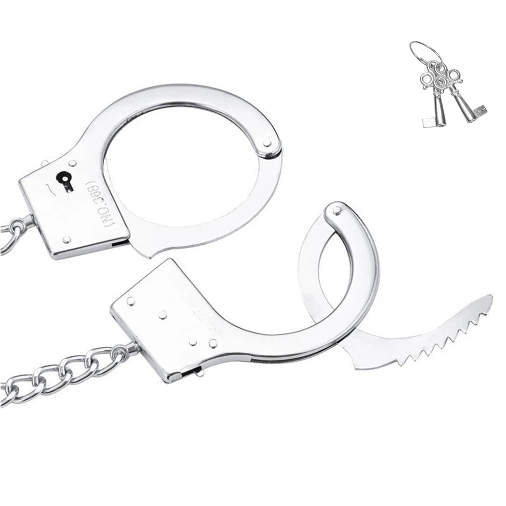 Buttcuff Anal Butt Plug BDSM Handcuffs Metal Restraints Couples Adult Sex Toy