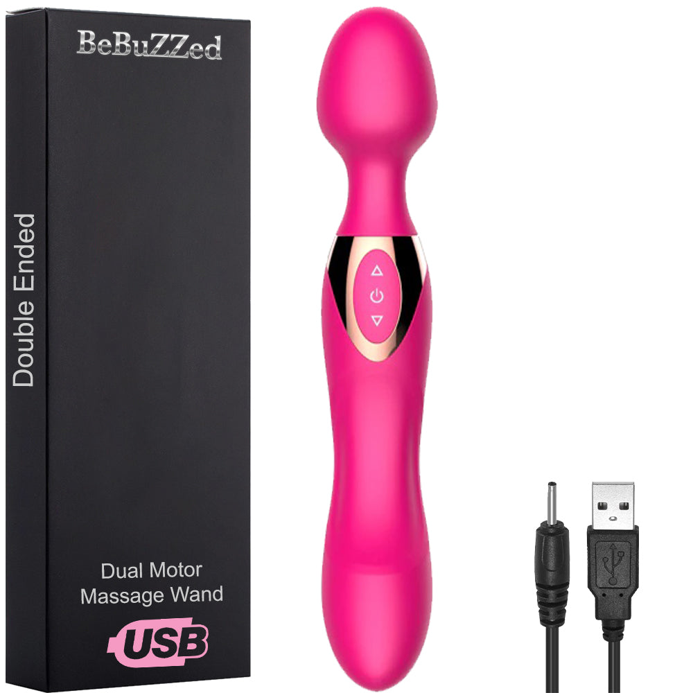 Bebuzzed Dolly Rechargeable Massage Wand Vibrator Pink