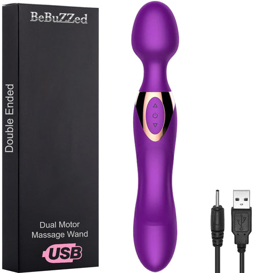 Bebuzzed Dolly Rechargeable Massage Wand Vibrator Purple