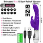 Bebuzzed Evy G-Spot Rabbit Vibrator USB Rechargeable Purple