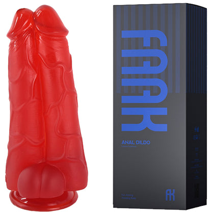 FAAK 56 Huge Realistic Veined Double Dildo XXXL 26cm Large Wide Dong Sex Toy