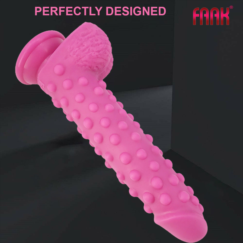 FAAK G126 Large Realistic Dildo Silicone Beaded Alien XL Dong Anal Adult Sex Toy