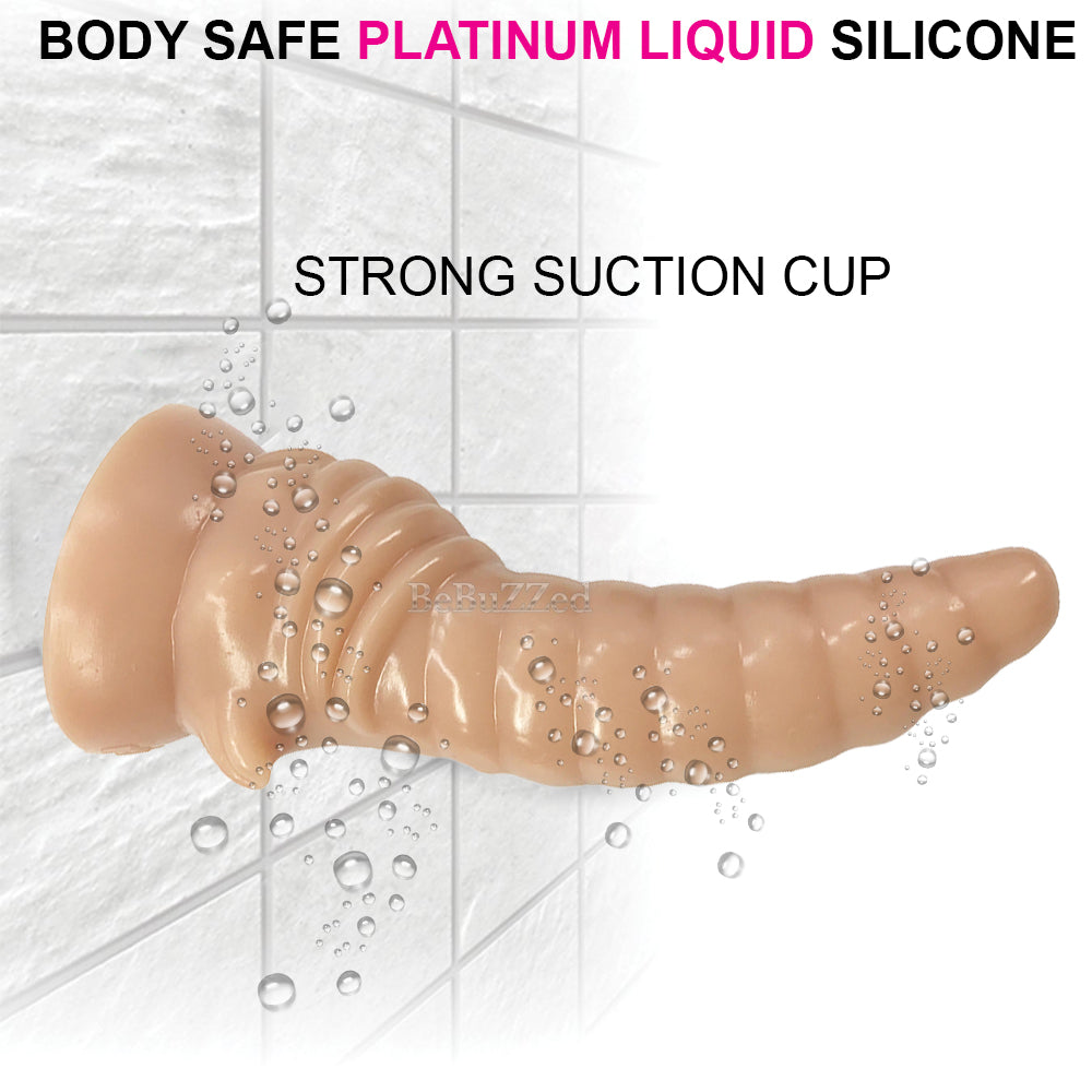 FAAK G151 Liquid Silicone Dildo 8" Anal Plug Butt Suction Cup Dong Alien Sex Toy