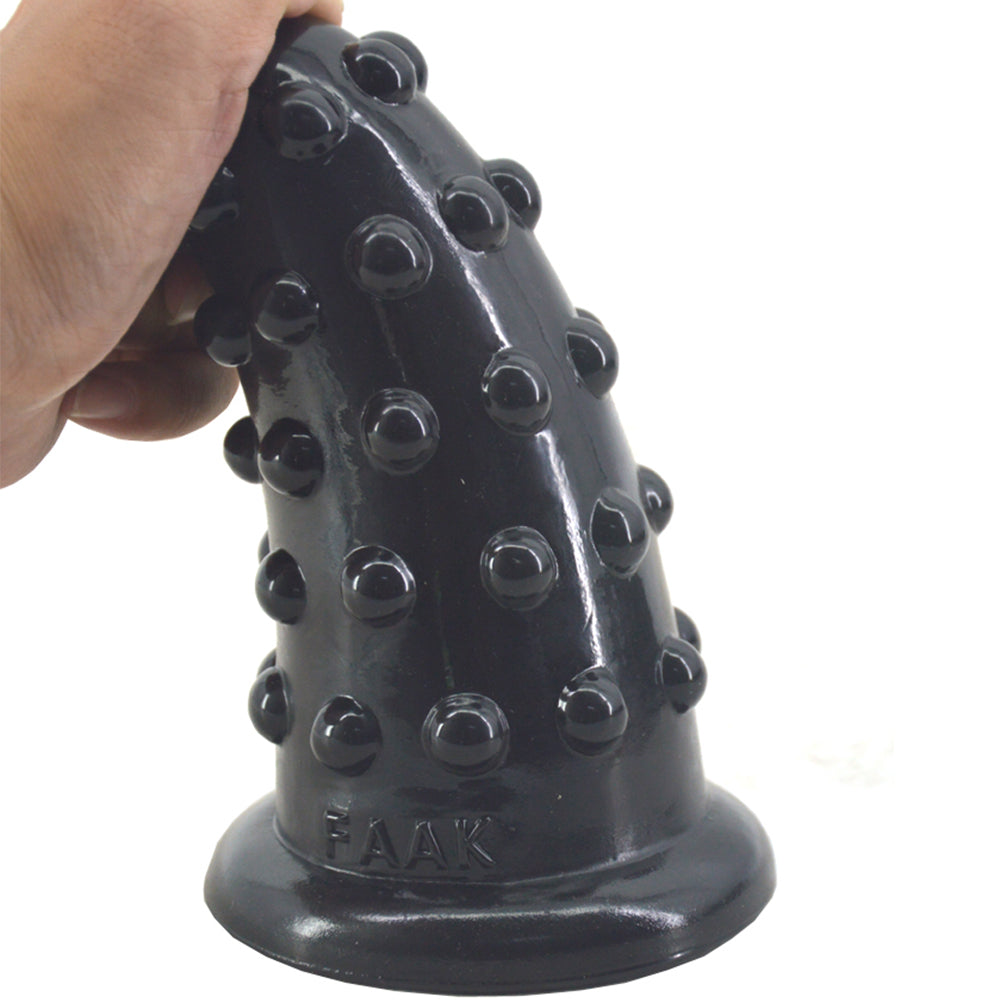 FAAK-74 Huge Thick Dotted Anal Dildo Plug Black