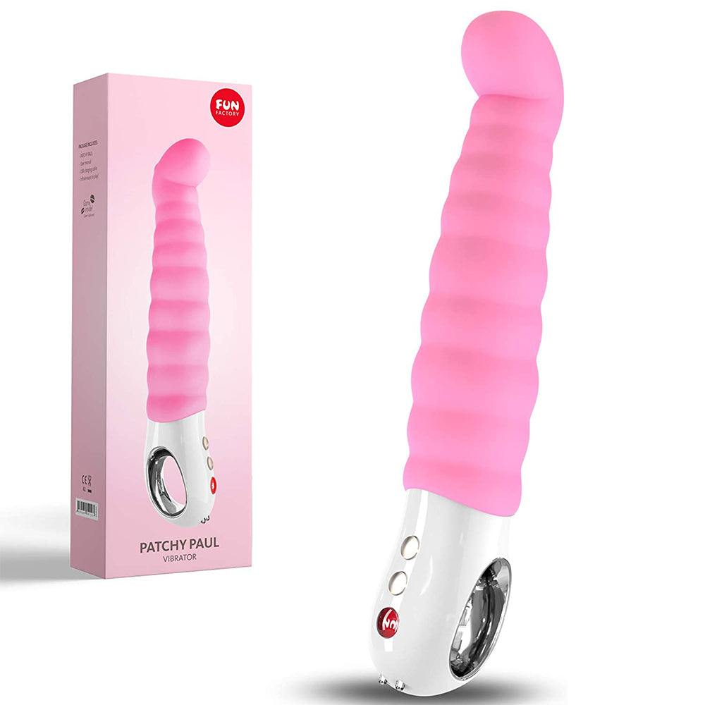 Fun Factory Patchy Paul G5 G Spot Vibrator Rechargeable USB Dildo Female Sex Toy