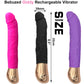 Bebuzzed Giddy Set Realistic Veined Vibrator USB Rechargeable Purple and Harness