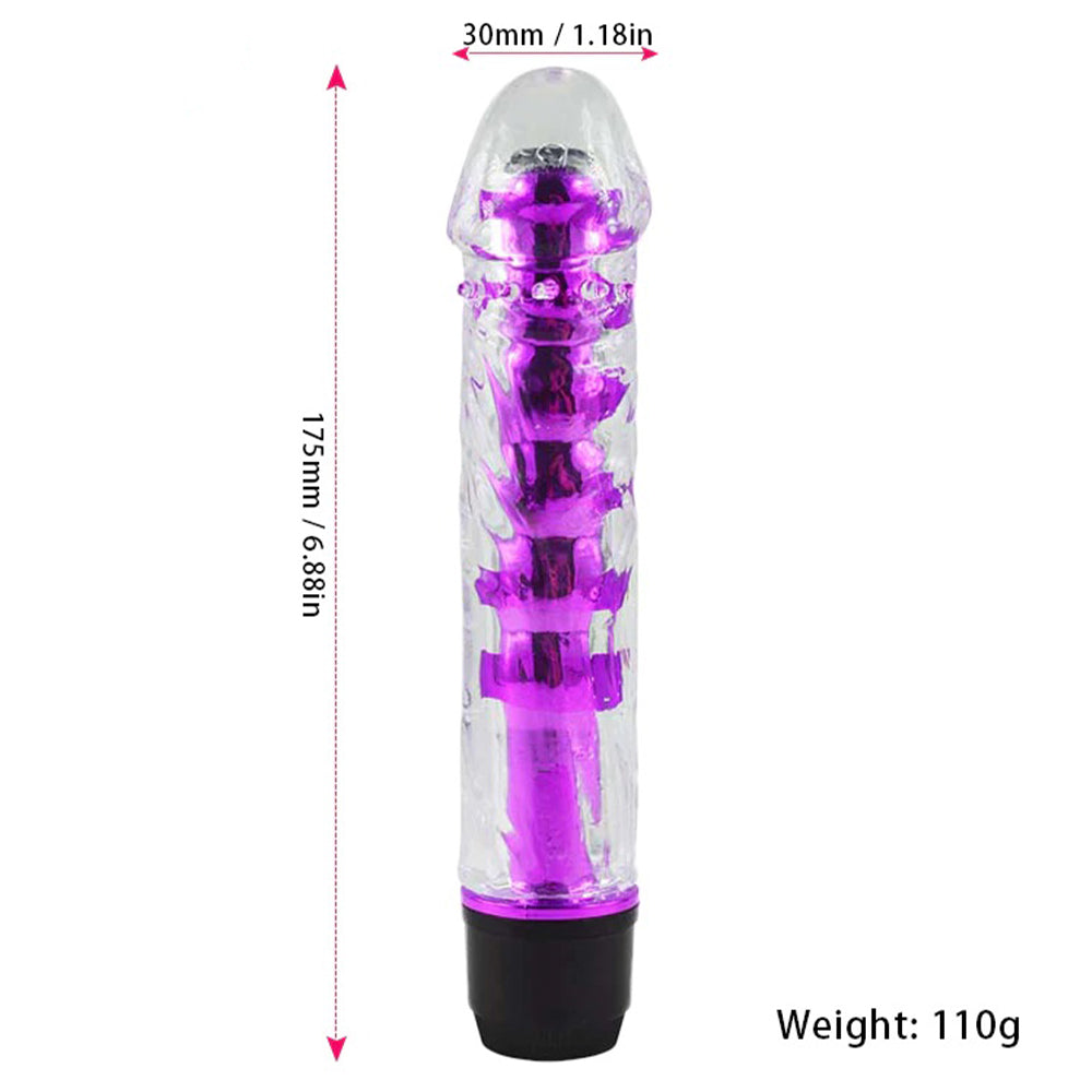 Bebuzzed Jelly 7" G Spot Vibrator Pink