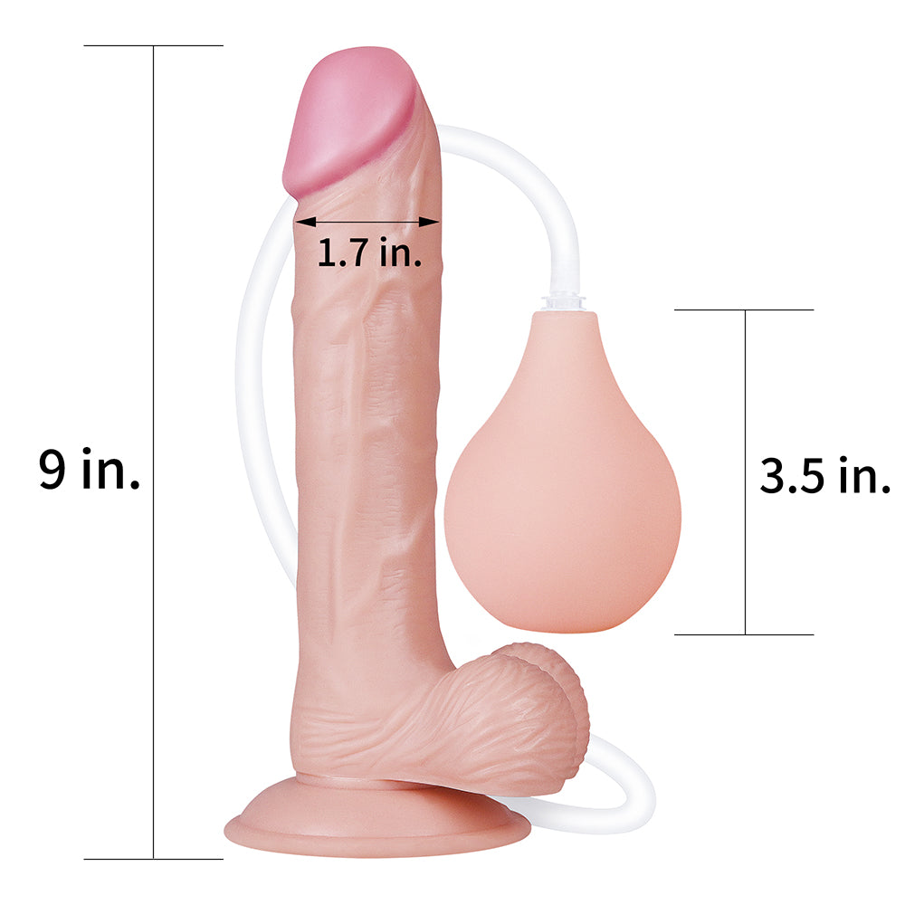 LOVETOY Squirt Extreme 9" Squirting Dildo Realistic Ejaculating Dong