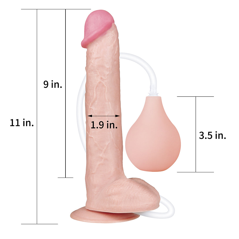 LOVETOY Squirt Extreme 11" Squirting Dildo Realistic Ejaculating Dong