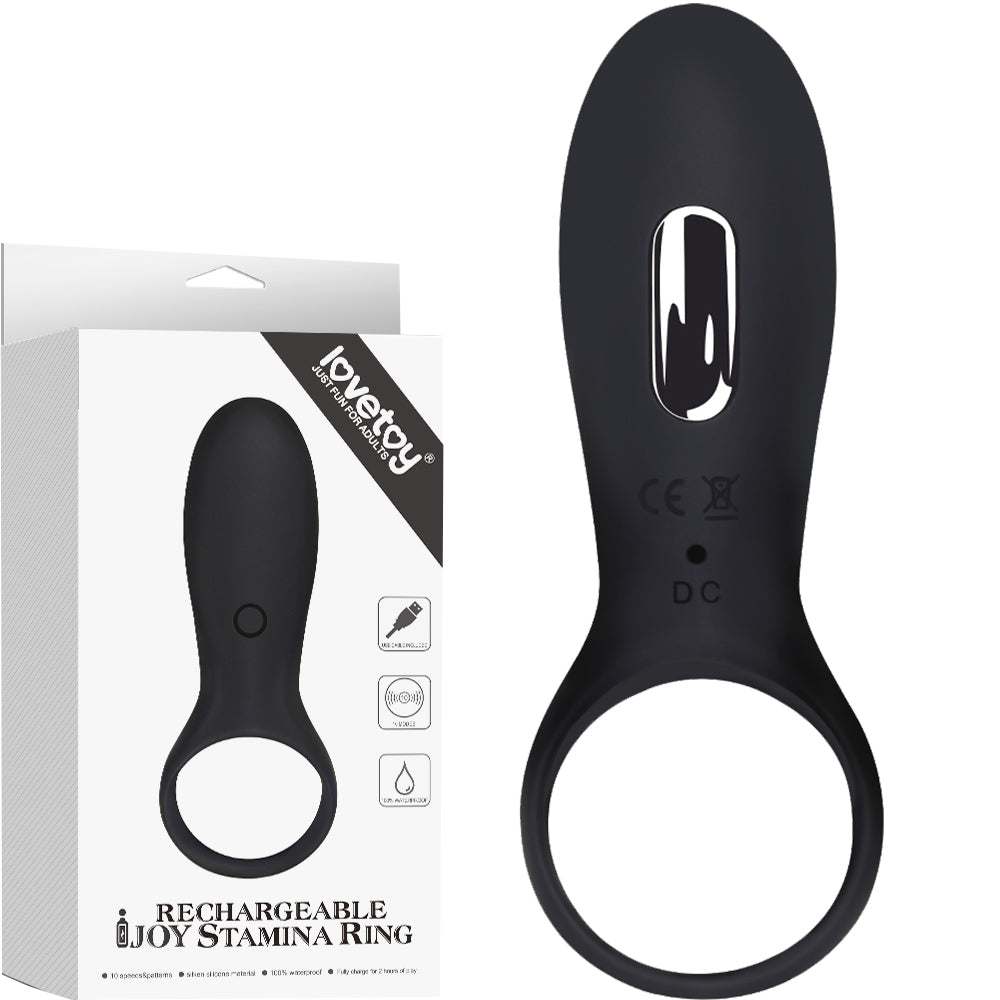 Lovetoy IJOY Cock Ring Rechargeable Stamina Vibrating Couples Vibrator Sex Toy