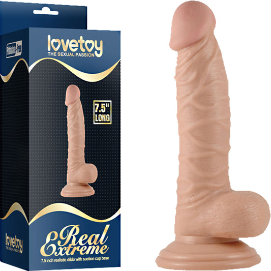 Lovetoy Real Extreme 7.5'' Realistic Dildo Suction-Cup Balls