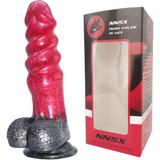 FAAK N5005 Aula 8" Platinum Silicone Anal Plug Dildo