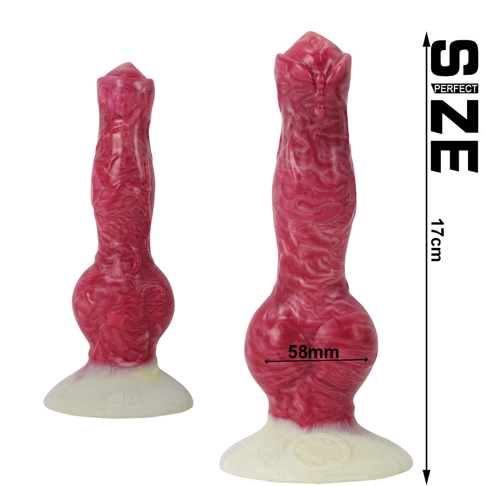 FAAK N5028 Aula 8.2"  Dani Platinum Liquid Silicone Anal Plug Dildo