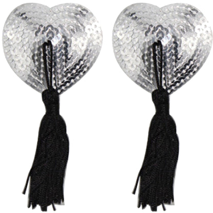 Nipple Tassels Burlesque REUSABLE Stick On Jewelry Sequin Breast Tits Pasties