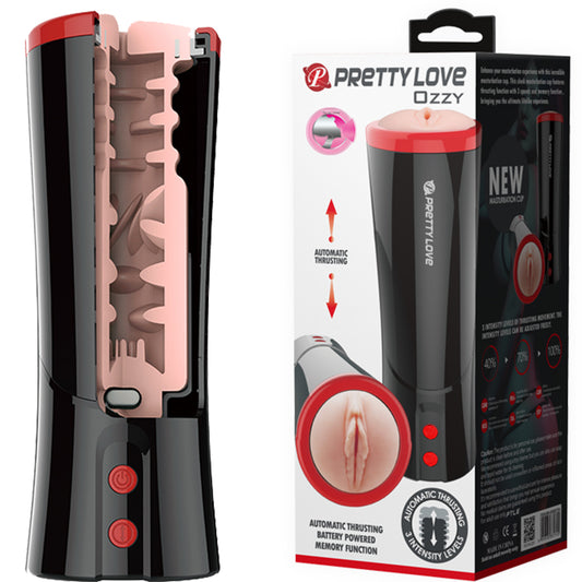 Ozzy AUTO THRUSTING Male Masturbator TALKING Pocket Pussy Men Sex Toy