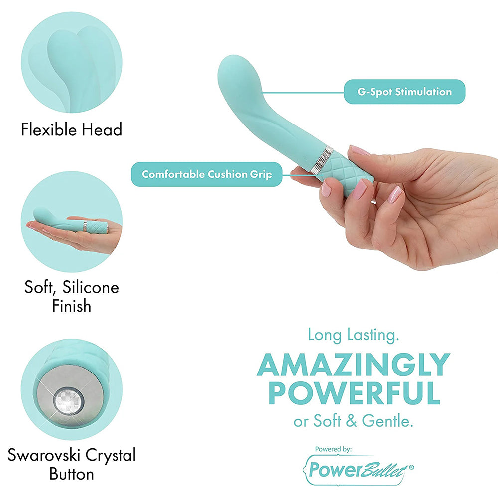 Pillow Talk Racy Bullet Vibrator Teal