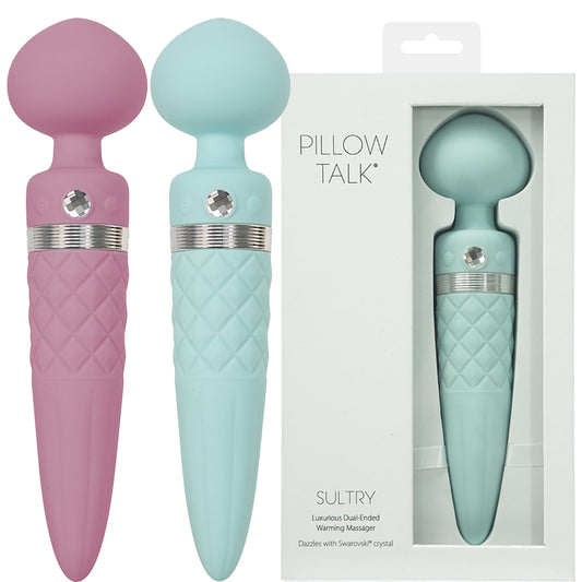 Pillow Talk Sultry Dual Ended Warming Massager Wand Clitoral Stimulator Sex Toy