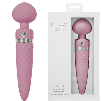 Pillow Talk Sultry Dual Ended Vibrator Wand Pink