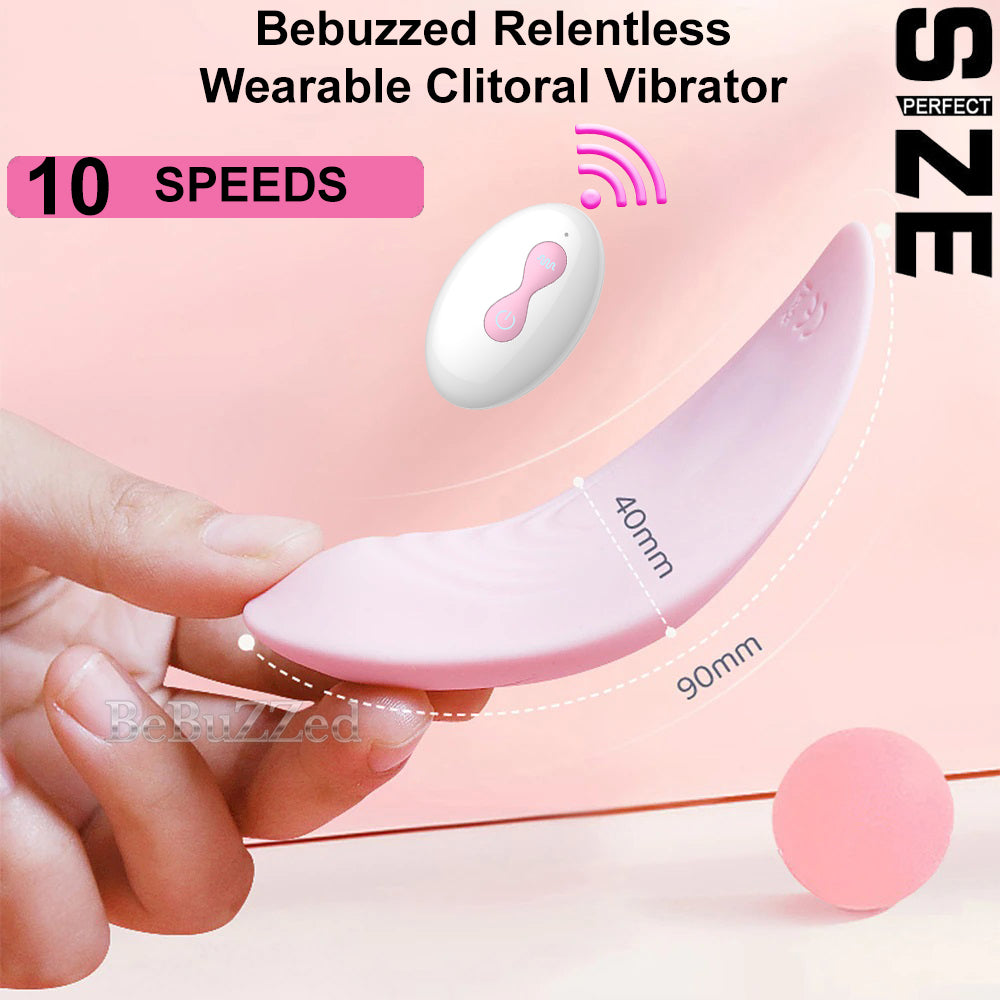 Relentless Wearable Panty Vibrator Remote Controlled Clitoral Stimulator USB