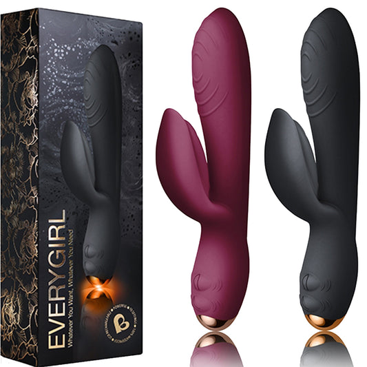 Rocks Off Every Girl G Spot Rabbit Vibrator Luxury USB Rechargeable Vibe Sex Toy