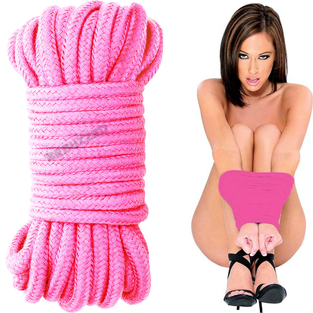 Bebuzzed BDSM Bondage Rope 10 Meters Pink